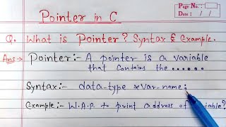 Pointer in C programming  pointer example in c  Learn Coding [upl. by Lussi]