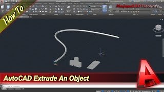 AutoCAD How To Extrude An Object [upl. by Giff]