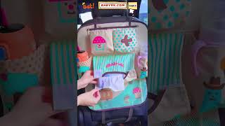 Is Your Car a Mess While Traveling with Baby Meet the Car Seat Back Hanging Storage Bag baby [upl. by Hilleary]