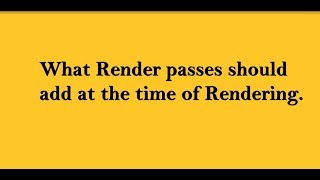 Render passes in 3ds max [upl. by Kotto793]