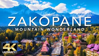 ZAKOPANE  POLAND 4K DRONE FOOTAGE ULTRA HD  Poland Virtual Travel Experience UHD [upl. by Yllus]