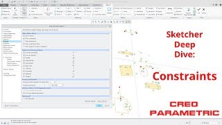 Creo Parametric  Sketch Mode Deep Dive 5  Constraints [upl. by Atteuqehs]