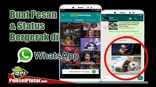 Cara Membuat Gambar Bergerak GIF Di WHATSAPP [upl. by Faubion]