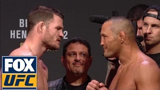 Full WeighIn Bisping vs Henderson 2  UFC 204 [upl. by Ziagos]