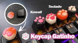 DIY KEYCAP PATA de GATINHO KAWAII 🐾 [upl. by Aruat]