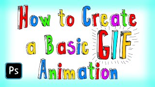 Photoshop CC 2024 tutorial showing how to create a basic GIF frame animation [upl. by Ramyaj]