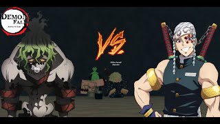 Gyutaro VS Uzui Tengen  DEMONFALL ROBLOX [upl. by Floridia]