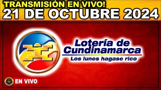 LOTERIA DE CUNDINAMARCA último sorteo del LUNES 21 de octubre de 2024 [upl. by Rawlinson]