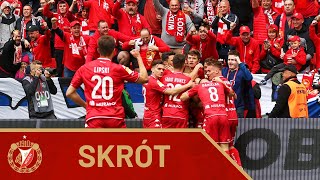 Skrót meczu Widzew Łódź  Podbeskidzie BielskoBiała 21 [upl. by Ahsirpac]