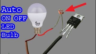 How to make 230V auto ON OFF LED light bulb diy dark sensor [upl. by Alo291]