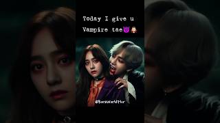 Vampire tae is coming to get us🙈🔥 taehyung v kim bts trend viral kpop love tata jk jimin [upl. by Illib]