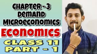 Demand  Microeconomics  chapter 3  Class 11  part 1 [upl. by Dlorah]