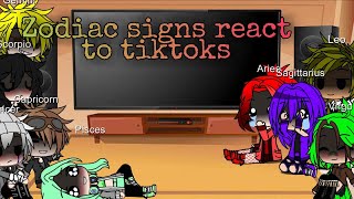 Zodiac signs react to tiktoks [upl. by Jeritah]