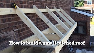 How to build a small pitched roof 2 [upl. by Anaeli]