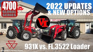 Massey Ferguson 4700 Global Series 2022 Updates Options and 931x vs FL3522 Loader Comparison [upl. by Gneh]