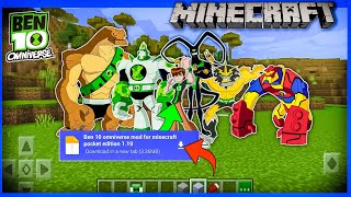 How to download ben 10 omniverse mod for Minecraft pe  ben 10 omniverse mod for Minecraft Android [upl. by Faith]