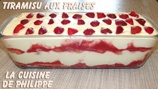 Tiramisu aux fraises [upl. by Nnylsaj]