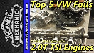 Top 5 VW Fails  20t TSI Engine [upl. by Ailana]