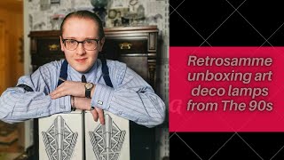 Retrosamme unboxing Art Deco lamps from The 90s  From Ikea [upl. by Cally467]