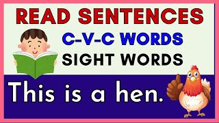 PRACTICE READING SENTENCES  Short Vowel e   Phonics  Reading amp Vocabulary Skills  L23 [upl. by Kaye]