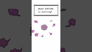 Koffing Evolves into Weezing  Pokemon Evolution Animation shorts [upl. by Dev]