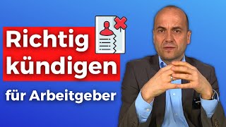 Richtig kündigen  So gehts für Arbeitgeber [upl. by Christine]