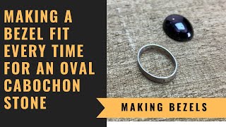 How To Make An Oval Bezel Fit Every Time  Oval Cabochon Bezel Setting [upl. by Hulton]