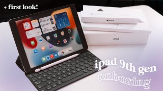 iPad 9th generation  accessories unboxing  FIRST LOOK 2021 [upl. by Aenat230]