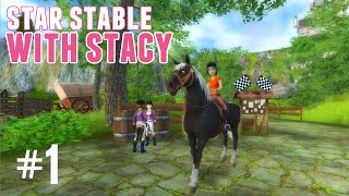 Star Stable With Stacy 1  Arriving at Moorland stables [upl. by Llekram214]