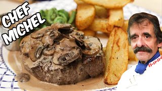 Filet de boeuf flambé sauce champignons [upl. by Anwahsal826]