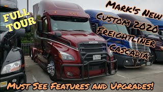 Tour of Highly Customized 2020 Freightliner Cascadia Evolution  Inside and Out  Prime Inc [upl. by Aenat795]