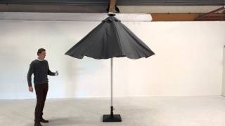 Palma electric parasol demo opening with remote [upl. by Iliam]