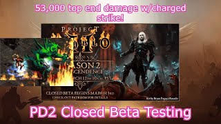 Lightning Javazon DClone Kill  Project Diablo 2 Transcendence Closed Beta  Map Clear Review [upl. by Swift]