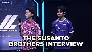 POST MATCH INTERVIEW SUSANTO BROTHER AFTER PAPER REX DEFEATING T1 [upl. by Acie]