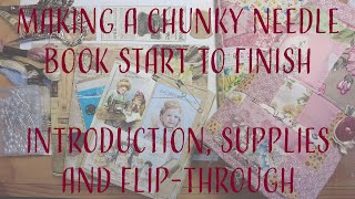 Chunky Needle Book Tutorial Pt 1 and FlipThrough CDT Project for Tracie Fox Creative Ad Feature [upl. by Gibbeon]