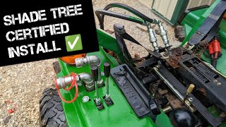 Adding Auxiliary Hydraulics to my Compact Tractor  Fabrication  Leaks  and Lessons Learned [upl. by Stern]