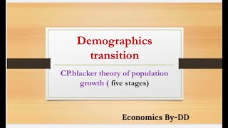 CP Blacker theory of population growth  Demographics transition  Explained with diagram [upl. by Aidyn19]