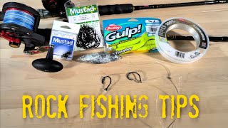 Rock Fishing Tips  What Gear and Tackle To Bring [upl. by Vevay]