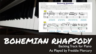 Bohemian Rhapsody Backing Track for Piano [upl. by Ylas]