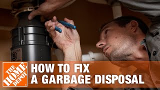 How to Fix a Garbage Disposal  The Home Depot [upl. by Yaja]