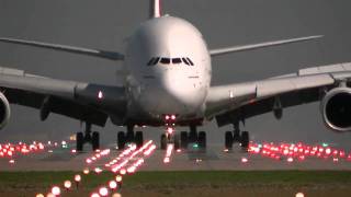 Emirates A380 Arriving and Departing Manchester Airport [upl. by Elaina876]