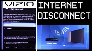 Vizio TV How to disconnect and connect to Internet  WIFI [upl. by Kilah826]