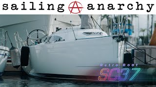 Sailboat tour of a Santa Cruz 37  ep24 retroboat sailing  With sailinganarchy Scot Tempesta [upl. by Holna786]