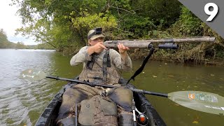 Kayak Jump Shooting Ducks On The River [upl. by Barde]