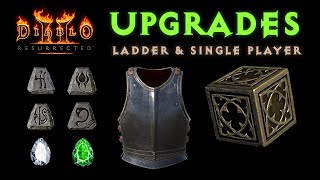 How to Upgrade Exceptional Unique Armor amp Weapons in Diablo 2 amp D2 ResurrectedNOW ON LADDER in D2R [upl. by Peednas]