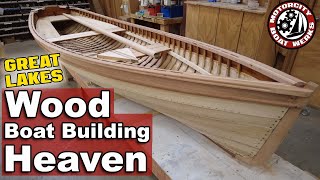 Is this Wooden Boat Building Heaven  The Great Lakes Boat Building School Ep39 [upl. by Bork]