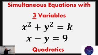 Quadratic Simultaneous Equations [upl. by Nerak70]