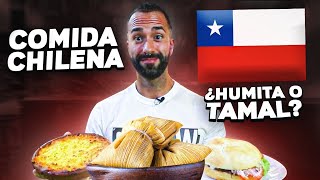 🇨🇱 Probando COMIDA TÍPICA CHILENA por PRIMERA VEZ en ESPAÑA  Increible HUMITA [upl. by Daisi]