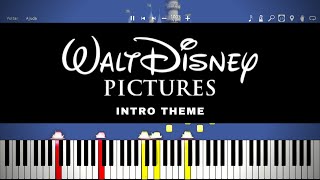 Walt Disney Pixar Animation Intro 1995  Piano Tutorial [upl. by Sellers]