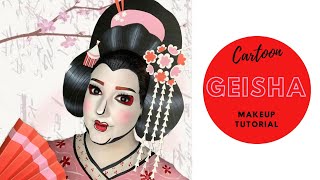 Cartoon Geisha makeup [upl. by Onofredo904]